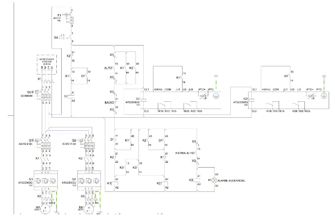 Projeto elétrico para pontos de recarga